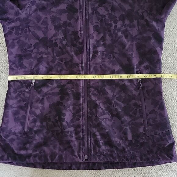 Eddie Bauer Dark Purple Patterned Soft Shell Jacket - Size Medium - Picture 9 of 15